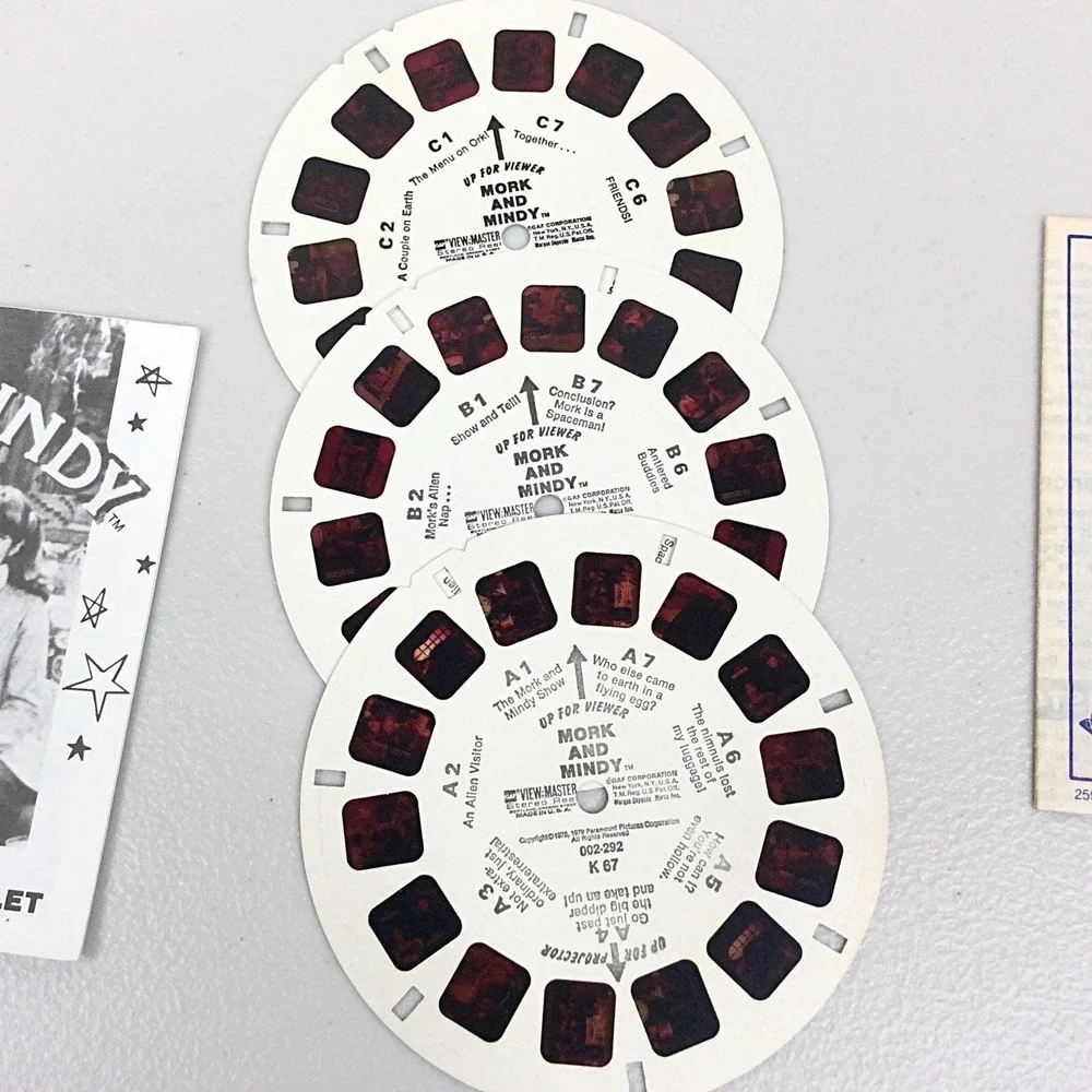 Vintage 1979 View Master GAF Mork & Mindy 3 Reel Set K67